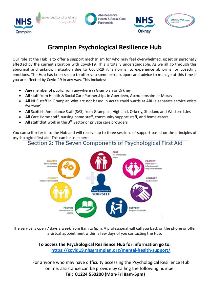 Psychological Resilience Hub NHS Orkney